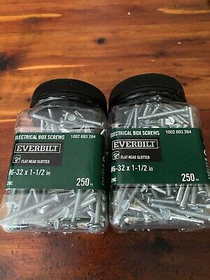 electrical box screws 6-32 x 1-1 2 in|extra long screws.